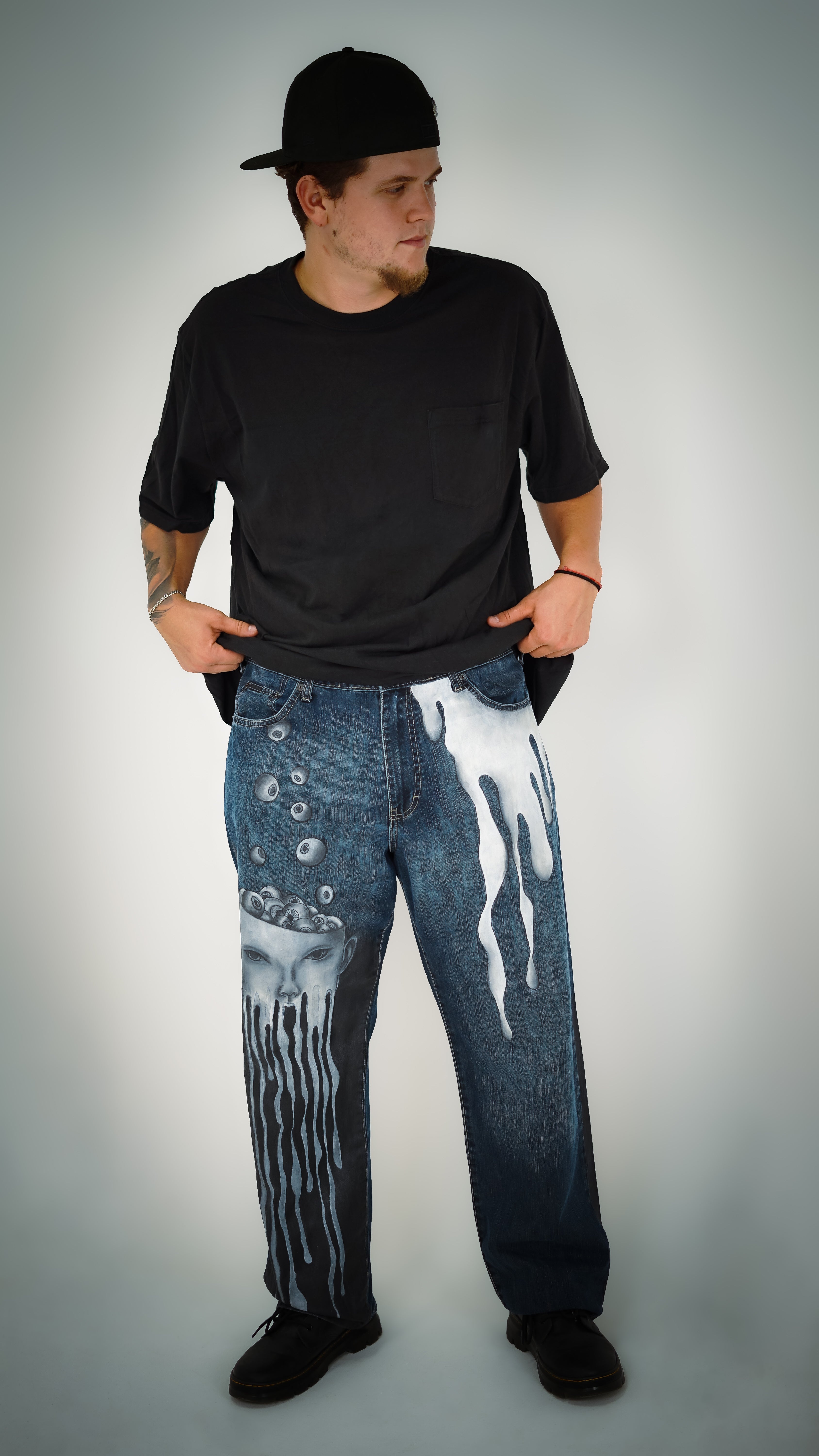 "Molten Face" Men's Denim Jean