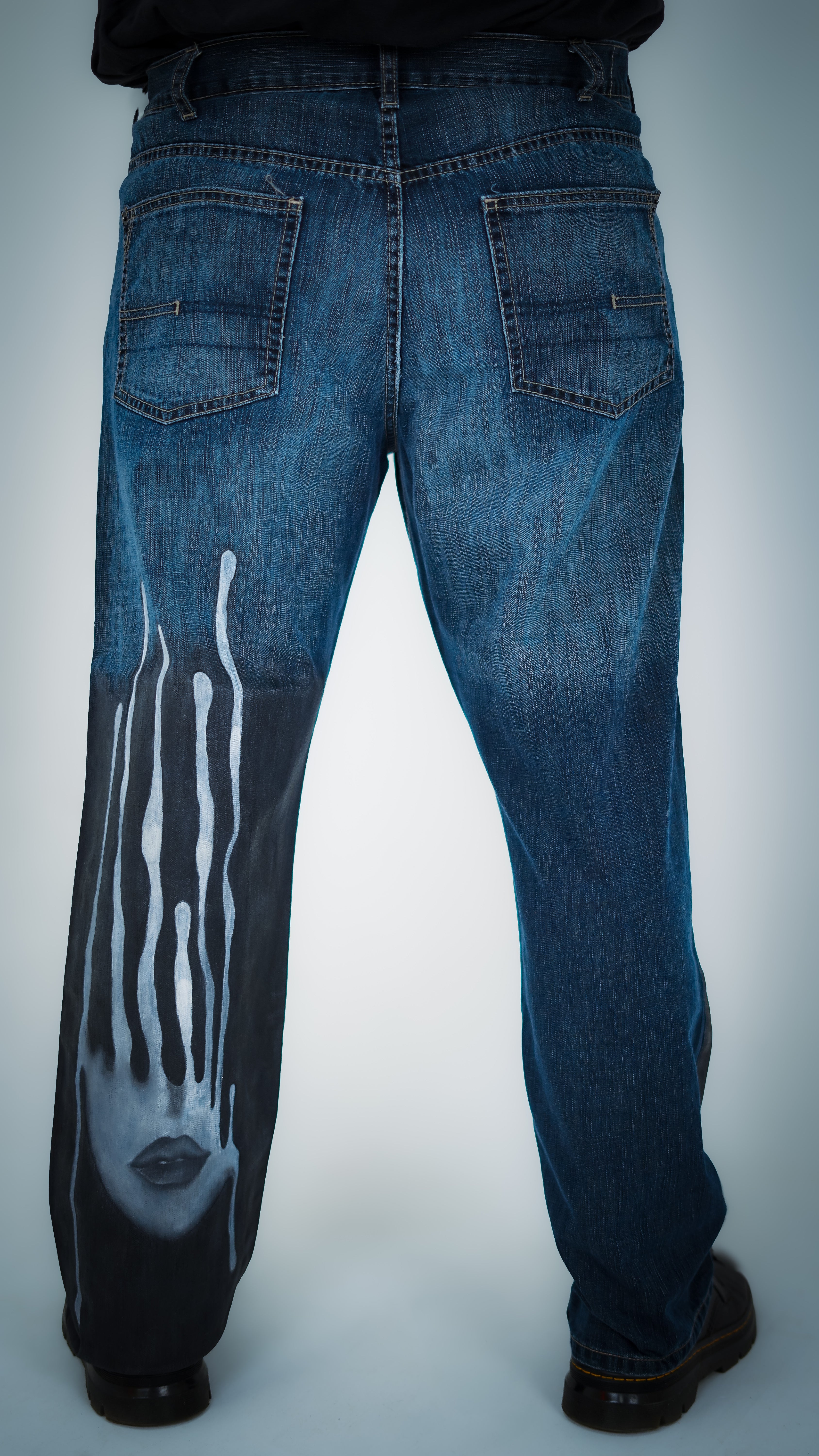 "Molten Face" Men's Denim Jean