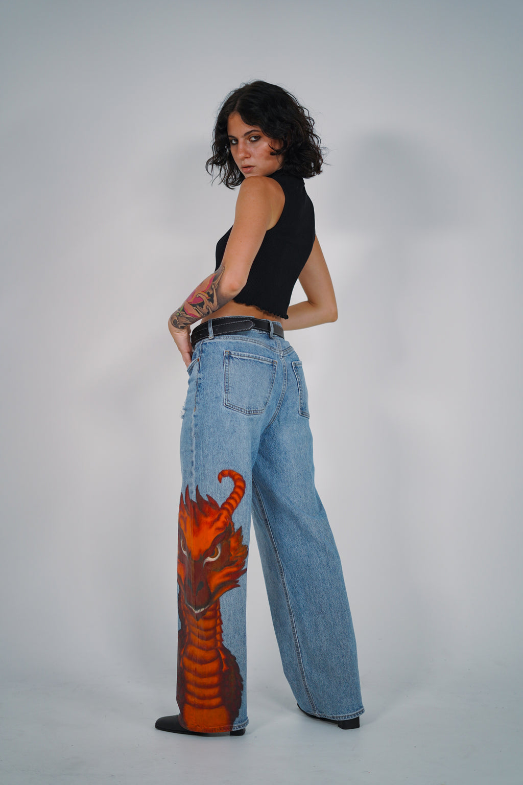 "Orange Dragon" Women's jean