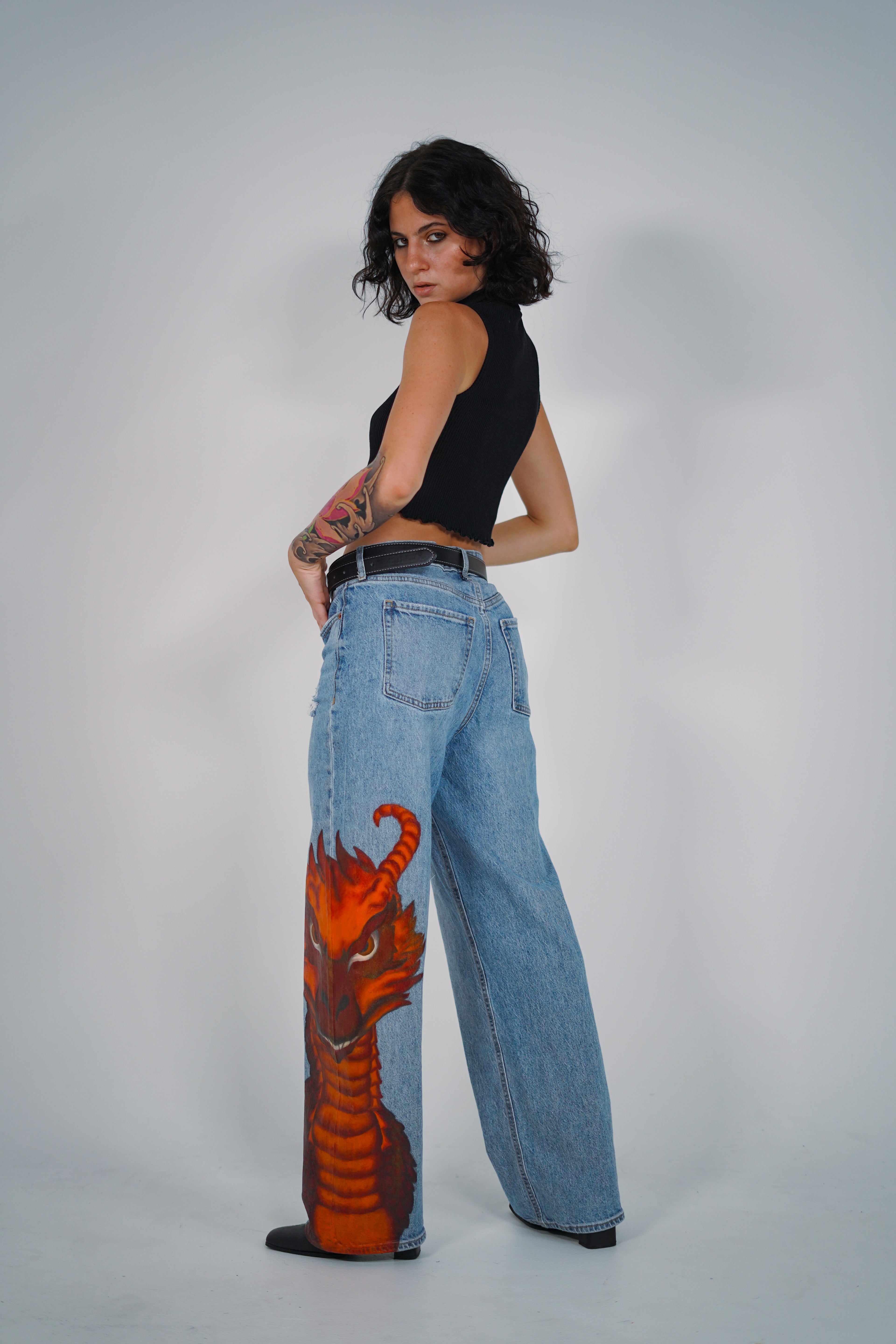 "Orange Dragon" Women's jean