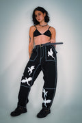 "Mini Dragons" Unisex Black Jean