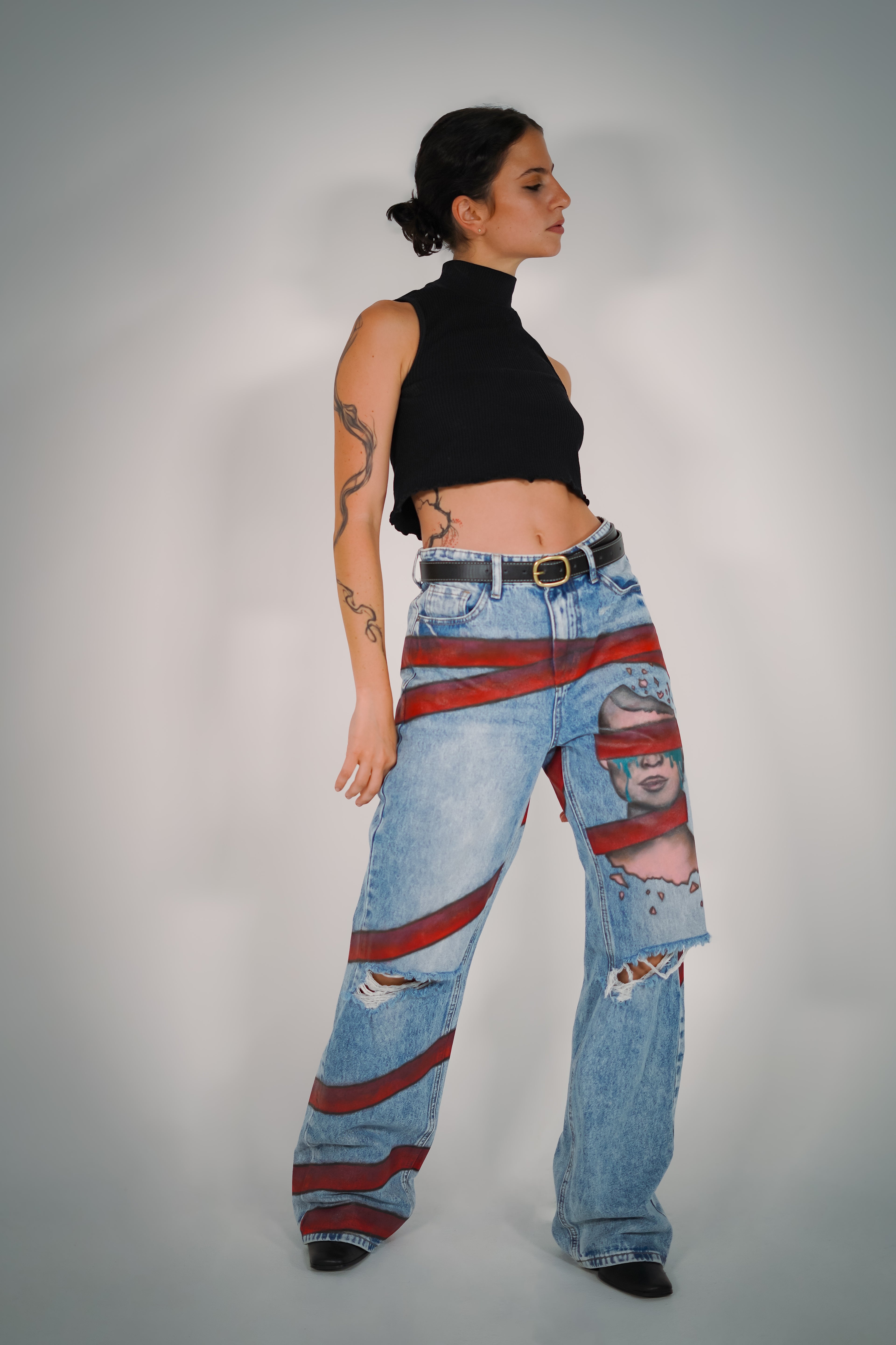 "Striped" Women's Jean