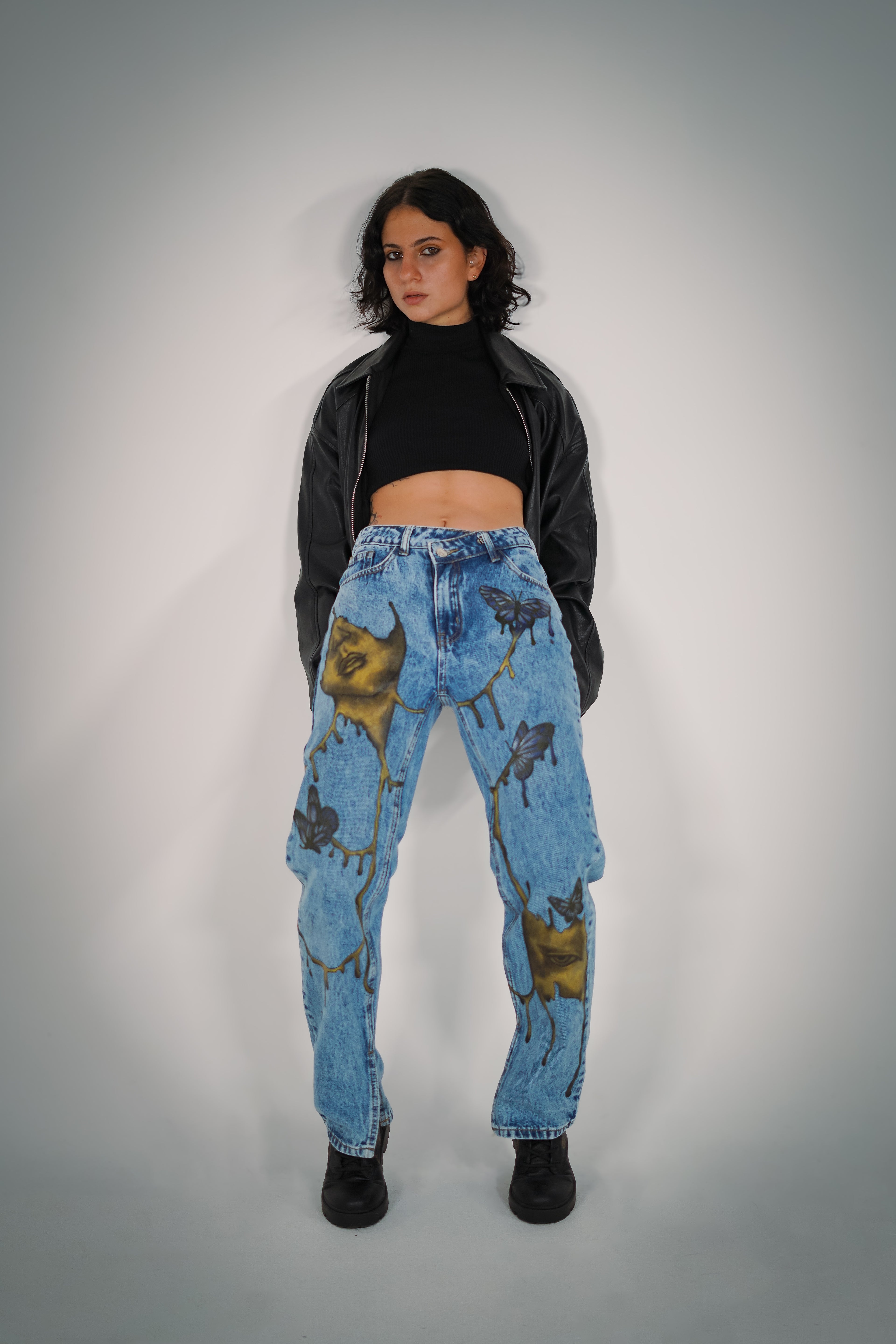 "Broken Golden Selves" Women's Jean