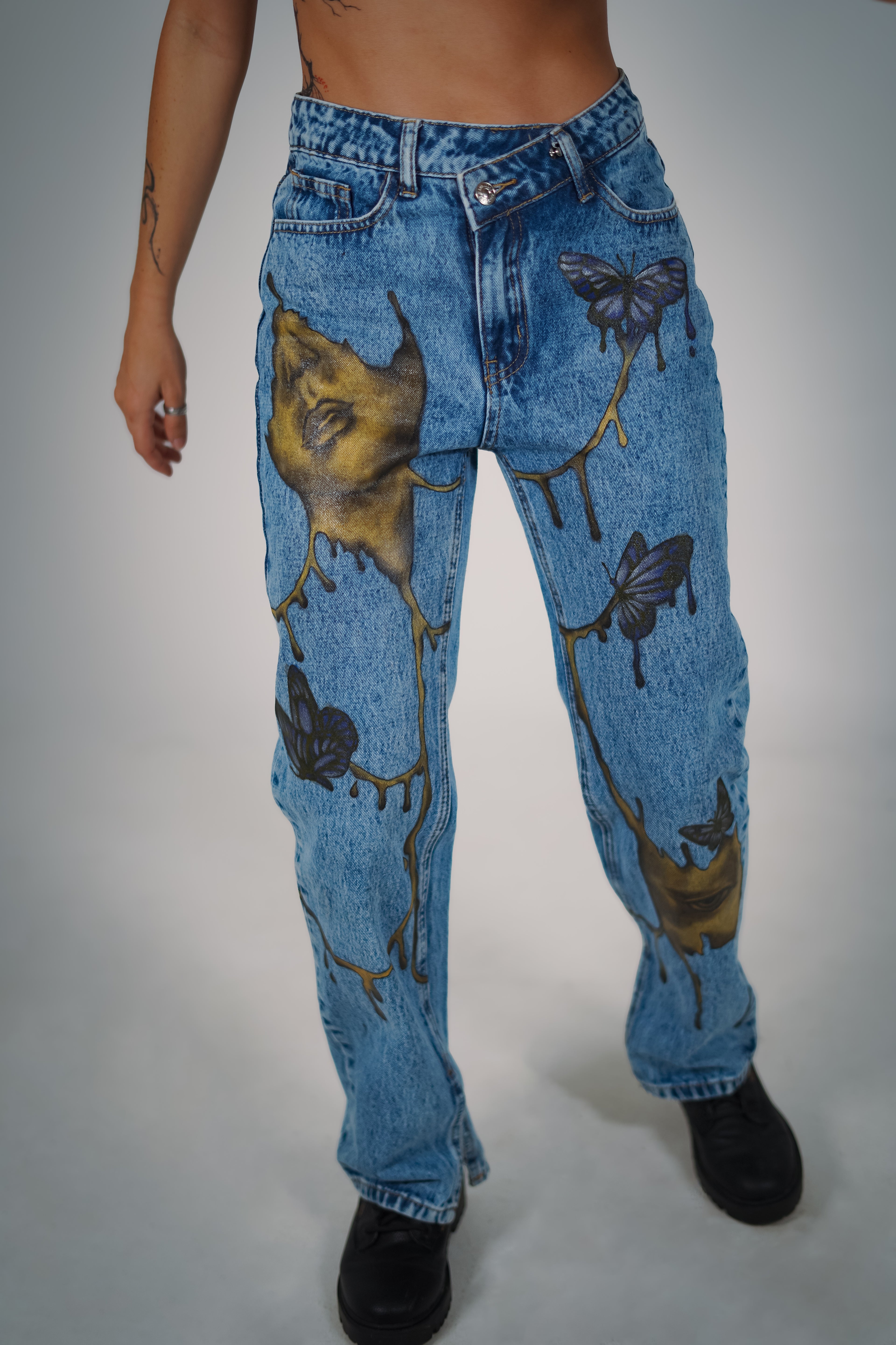 "Broken Golden Selves" Women's Jean